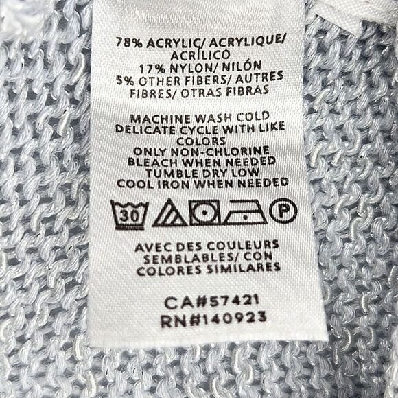 Ann Taylor Crewneck Sweater Womens Size XS Metallic Knit Fall Winter Glam Granny - Picture 8 of 8